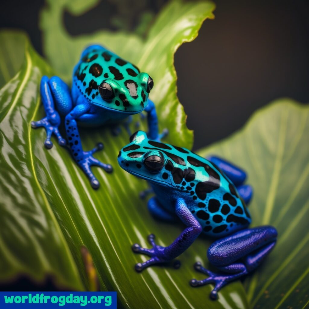 Rainforest Poison Dart Frog Pair Midjourney Art Kerry Kriger