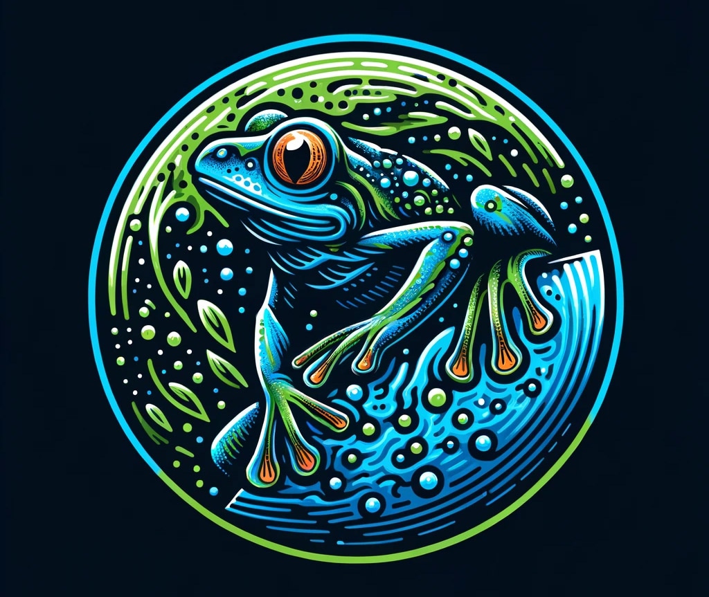 World Frog Day 2024 Art by Kerry Kriger Dall-E